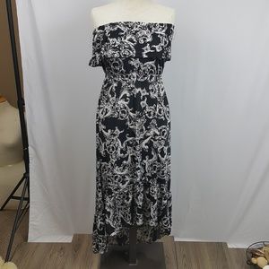 NWT Black & White design OS strapless dress